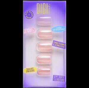 DIGI by Glamnetic Press on Nails  Sweet Peach new inbox short square